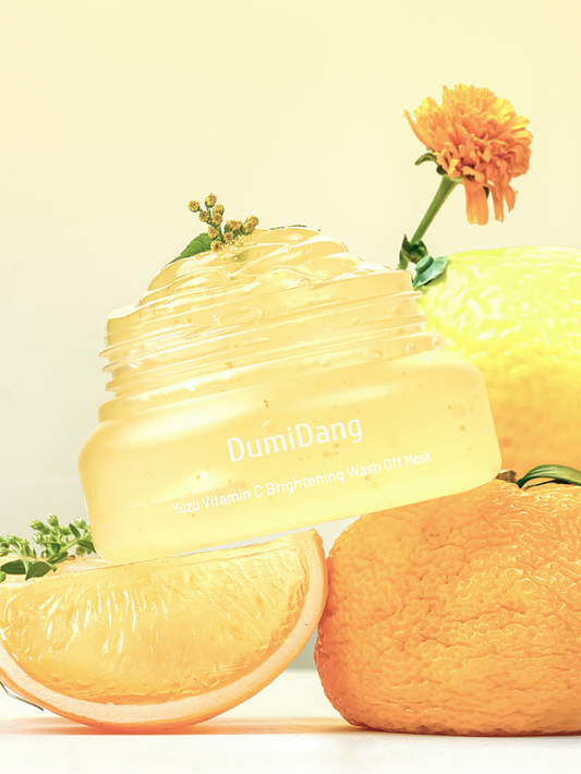 DumiDang Yuzu Vitamin C Brightening Wash Off Mask - Supports the skin's natural resilience and provides potent antioxidant benefits to protect the skin