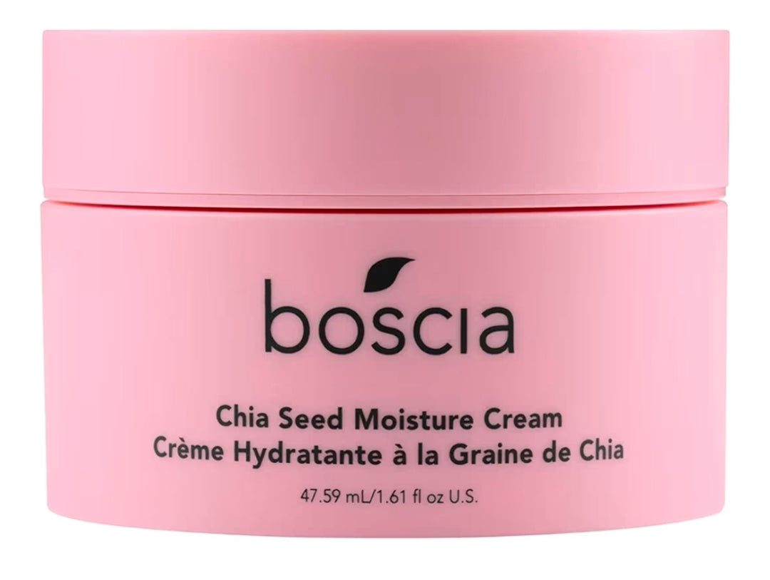 Boscia Chia Seed Moisture Cream - Natural Skin Care - Sensitive Skin Face Lotion with Elderberry, Vitamin A, Vitamin B6, Vitamin C & Vitamin E - For Dry Skin Types