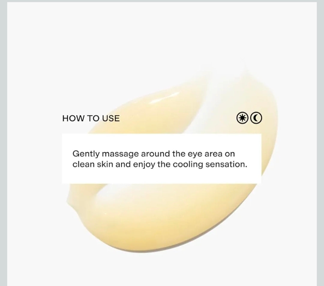 CLEARSTEM BRIGHTEYES Gel para ojos: crema nutritiva para ojos, gel refrescante, mezcla de células madre, péptidos, colágeno, aloe vera, sin gluten.