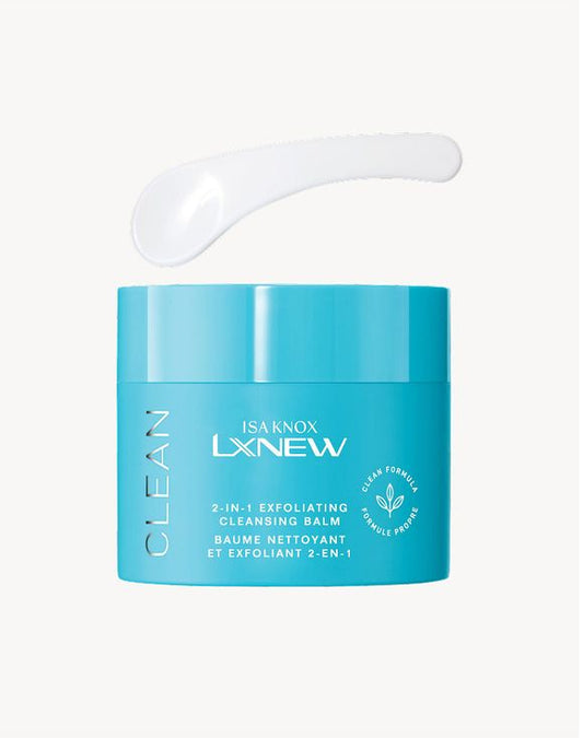 Isa Knox LXNEW Clean 2-In-1 Exfoliating Cleansing Balm - Helps remove makeup and impurities with bamboo stem powder and panthenol (provitamin B5) 