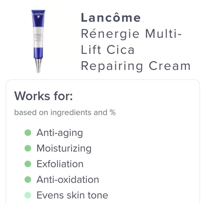 Lancôme Rénergie Multi-Cica Crema Reparadora de la Barrera Cutánea - Antiedad Restaura la hidratación de la piel y fortalece su función barrera.