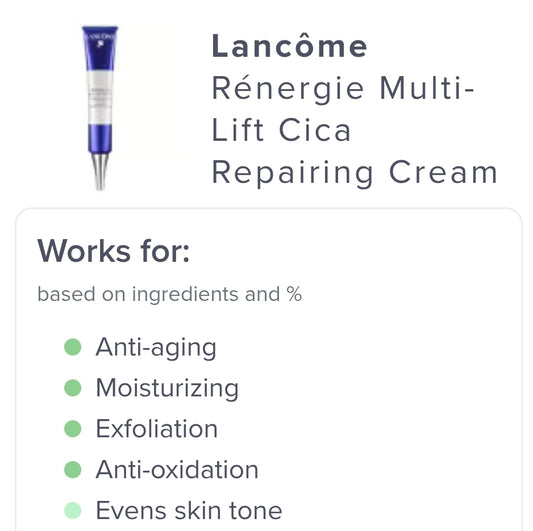 Lancôme Rénergie Multi-Cica Crema Reparadora de la Barrera Cutánea - Antiedad Restaura la hidratación de la piel y fortalece su función barrera.