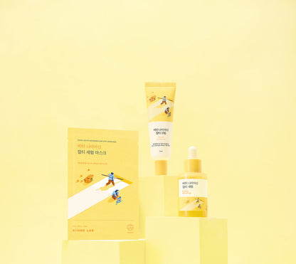 Mascarilla de suero para manchas oscuras Round Lab Vita Niacinamide - 1 mascarilla
