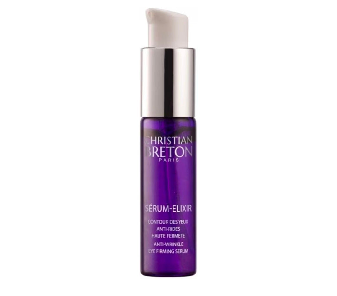 Christian Breton Serum ELIXIR - Hydrating & Firming Under Eye Serum for Smoothing Under Eyes - Hyaluronic Acid, Squalene & Peptides - Ophthalmologist Tested