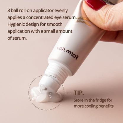 Suero para ojos Farmstay Rice &amp; Bifida Premium con niacinamida, corrector, refrescante y calmante para las manchas oscuras. Crema para ojos para la hinchazón.