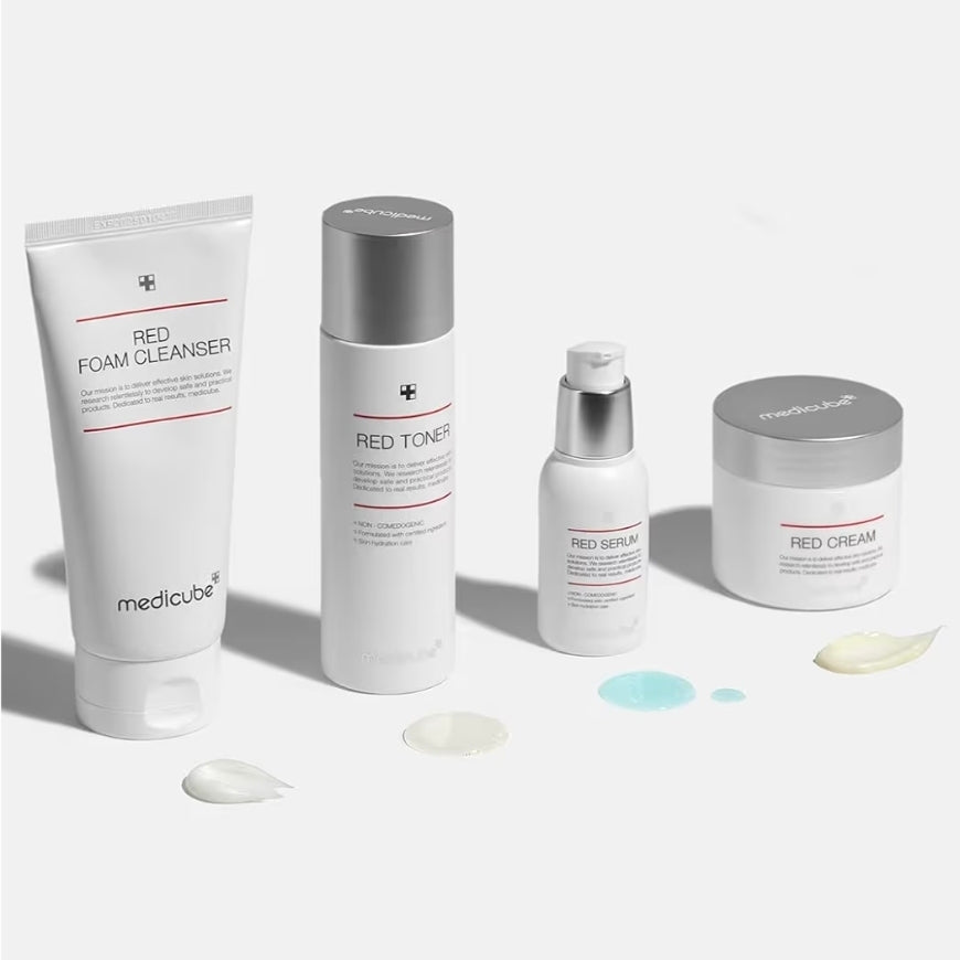 Medicube Red Toner 2.0 - Low-irritating Formula for Acne-Prone Skin, Soothing and Relieving, Formulated with BHA, Niacinamide & Adenosine, Non-comedogenic