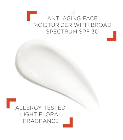 Vichy LiftActiv Peptide-C Face Sunscreen Moisturizer with SPF 30 - Anti Aging Face Cream with Peptides & Vitamin C, Skin Brightening for Dark Spots and Age Spots, Moisturizing Sun Protection