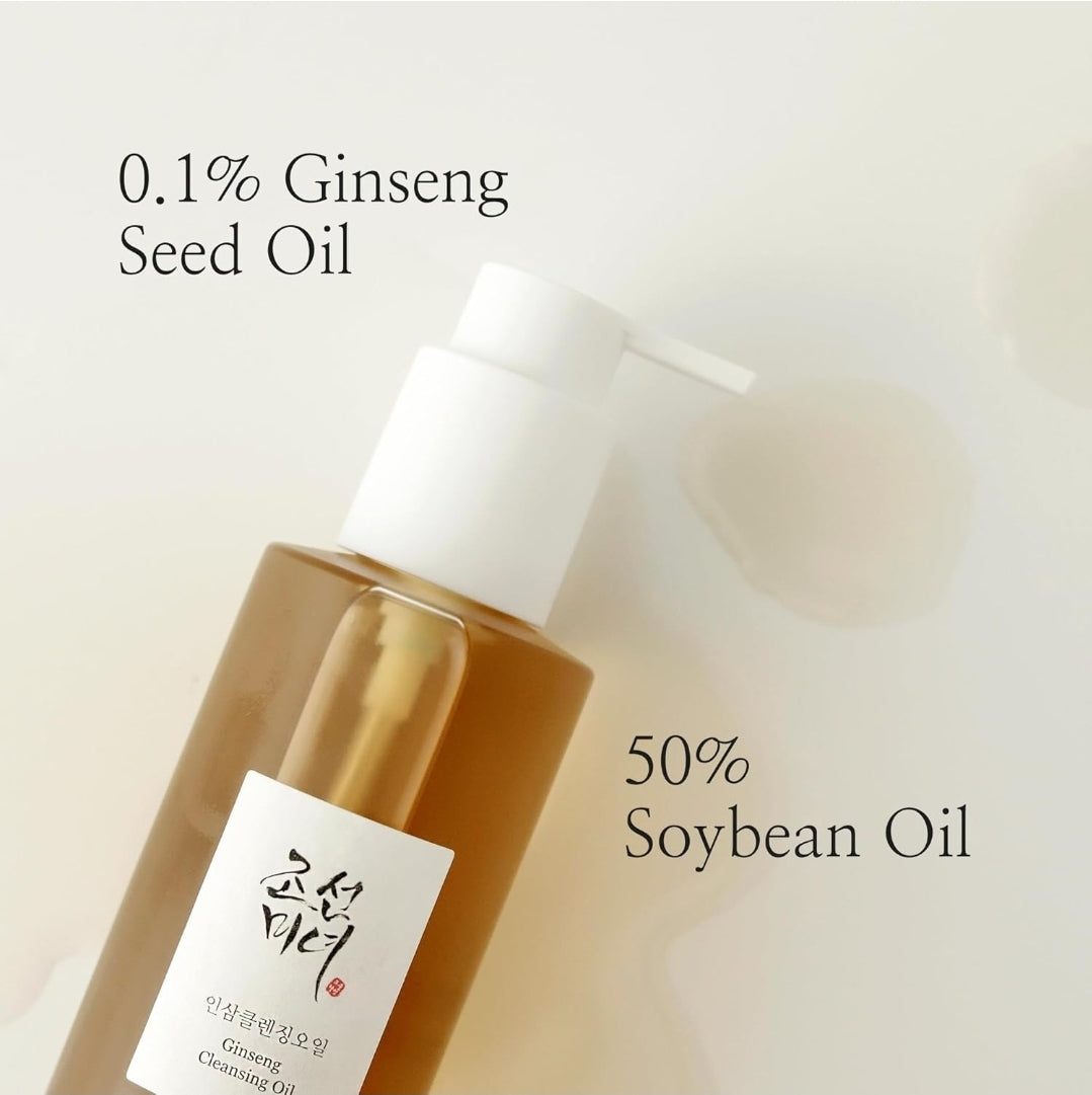 Aceite Limpiador de Ginseng Beauty of Joseon: Desmaquillante resistente al agua para pieles sensibles con tendencia al acné