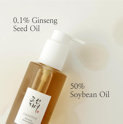 Aceite Limpiador de Ginseng Beauty of Joseon: Desmaquillante resistente al agua para pieles sensibles con tendencia al acné