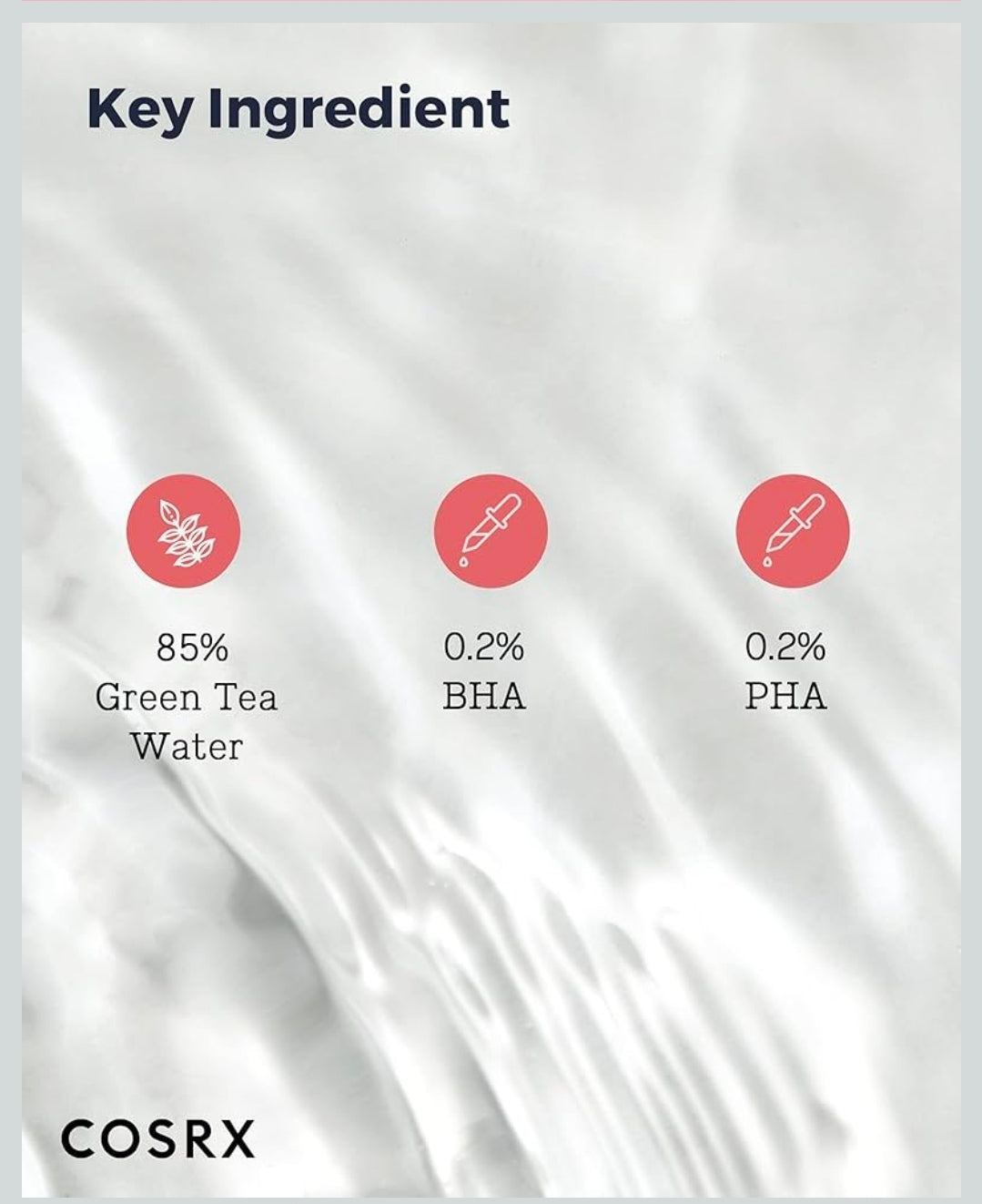COSRX Calming Liquid Mild: solución perfecta que ayuda a prevenir el acné leve mientras se elimina el sebo con agua de té verde, BHA y PHA.
