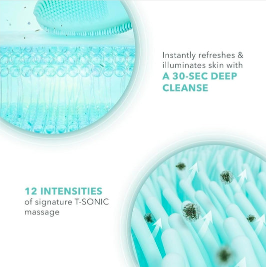 Foreo LUNA Mini 3 - Cepillo de limpieza facial ultra higiénico - Masajeador facial para un cuidado facial limpio y saludable - Absorción extra de productos para el cuidado facial - Resistente al agua