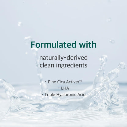 Round Lab Pine Calming Cica Pad - Cooling and Soothing Toner Pads with Pine Cica, BHA + LHA, and Hyaluronic Acid for Heated, Acne-Prone Skin, Multi-Zone Hydration - 50 Pads