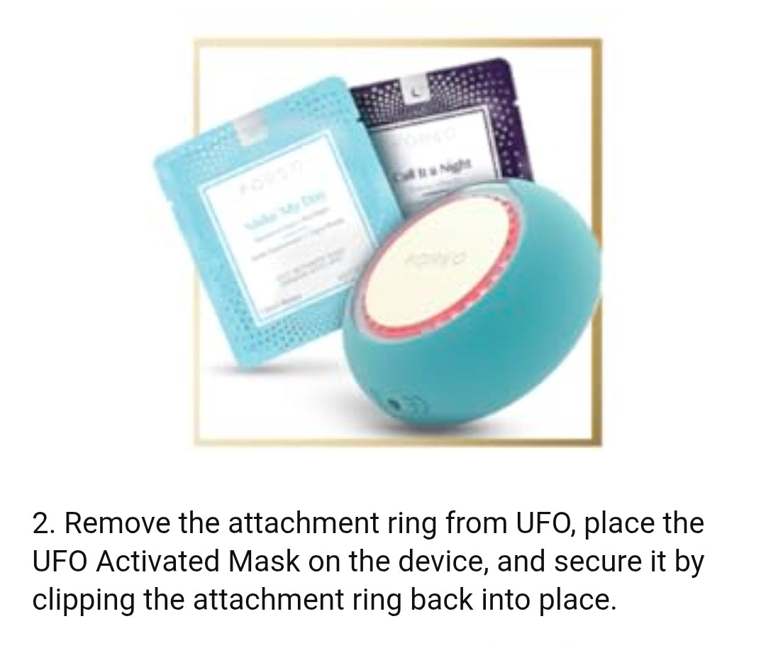 Foreo UFO Smart Mask Treatment Device - Face Mask in 90 Seconds, Mask Treatment Device combining Advanced Facial Mask Treatment with Thermos/Cry/LED Light Therapy, Bluetooth