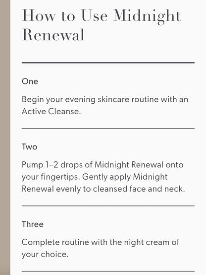 Omorovicza Midnight Renewal - Advanced overnight serum with Retinal and Bio Retinoid Mediterranean Microalgae to deliver visible results by morning