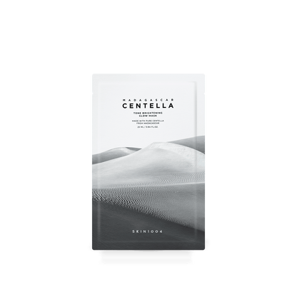 Skin1004 Madagascar Centella Tone Brightening Glow Mask - Calming and Radiance Boosting, Reduces melanin production and improves discoloration - 1 Mask