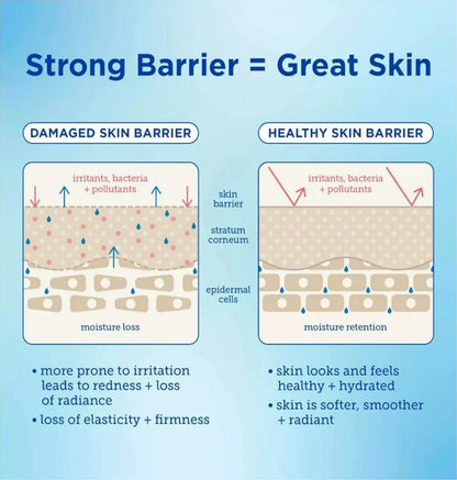 Skinfix Barrier Buddies: Cleanser + Triple Lipid-Peptide Cream Hydration Travel Set - Targets fine lines and wrinkles, dryness, and redness