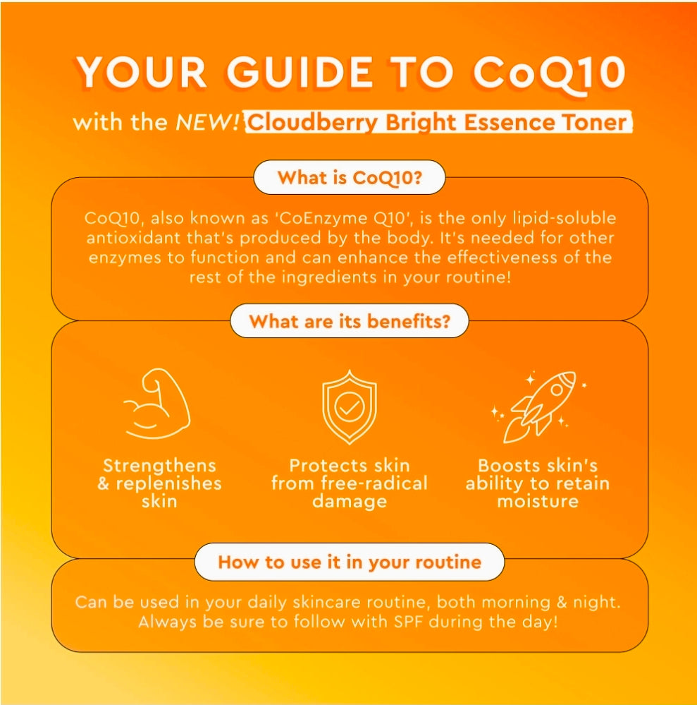 Glow Recipe Cloudberry Brightening Essence Toner - CoQ10Toner to Strengthen Skin Barrier + Hydrating Rice Water, Vitamin C, E & 5% Glycerin to Soften & Even Skin Tone