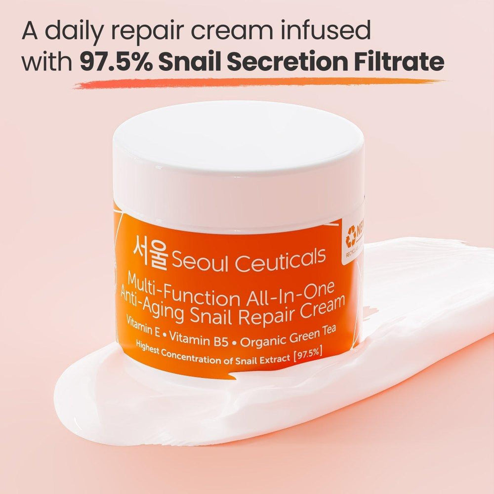 Crema reparadora antiedad multifunción de caracol todo en uno de Seoul Ceuticals