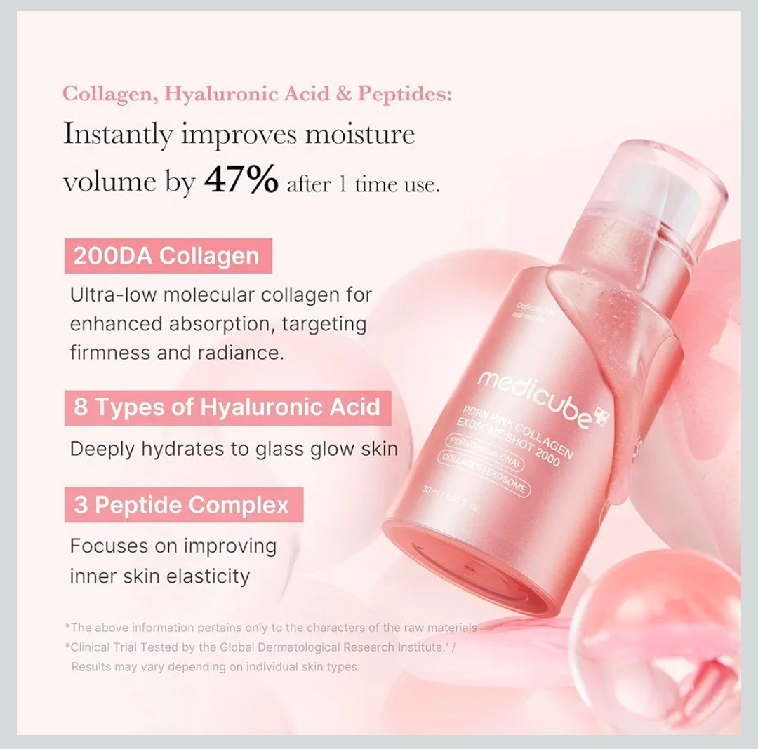 medicube PDRN Pink Collagen 2,000 PPM Spicule - Liquid Skin