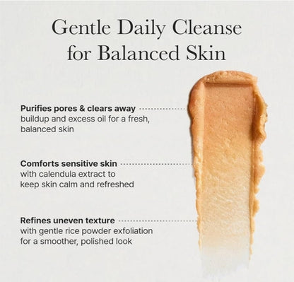 Arencia Calendula Rice Mochi Fresh Cleanser - Moisturizing, Brightening & Deep-Cleansing for Sensitive Skin