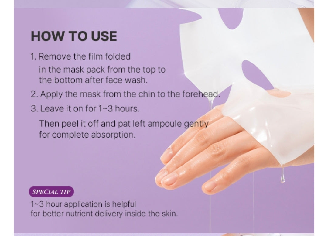 Ariul Expert Peptide Collagen Hydrogel Mask - 3 Types of Low-Molecular Collagen, 3 Types of Retinol, 4 Types of Hyaluronic Acid, 5 Types of Peptides, Anti-Aging Firming & Elasticity Care