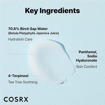 COSRX Oil Free Ultra- Moisturizing Lotion with Birch Sap - Daily Acne Facial Moisturizer, Hydrating Moisturizer for All Skin Types, Paraben free