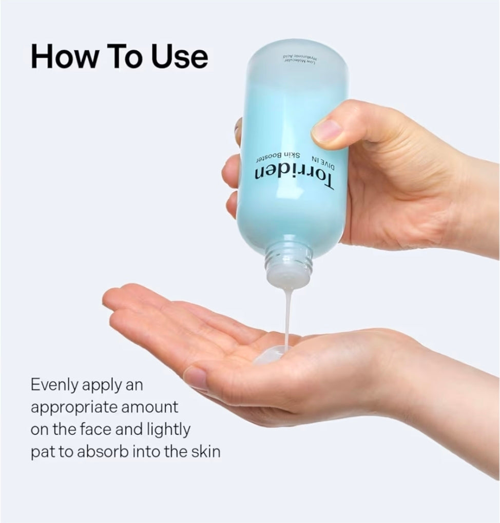 Torriden DIVE IN Skin Booster - Deep Nourishing Facial Toner Essence for Dry, Sensitive Skin Hyaluronic Acid, Panthenol, Ceramide