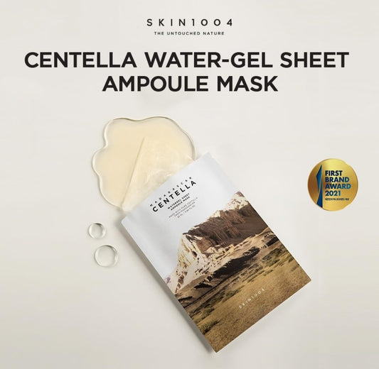 SKIN1004 Madagascar Centella Watergel Sheet Ampoule Mask - Calms skin and retains moisture - 1 Mask
