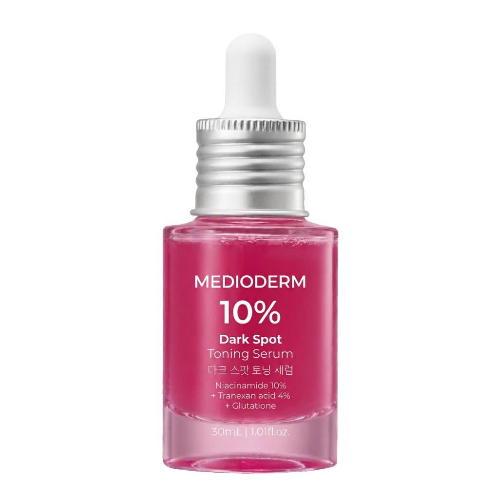MEDIODERM Dark Spot Toning Serum - Strong and well-formulated brightening serum for dark spots & hyperpigmentation, acne marks, melasma, uneven skin tone