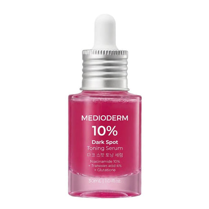 MEDIODERM Dark Spot Toning Serum - Strong and well-formulated brightening serum for dark spots & hyperpigmentation, acne marks, melasma, uneven skin tone