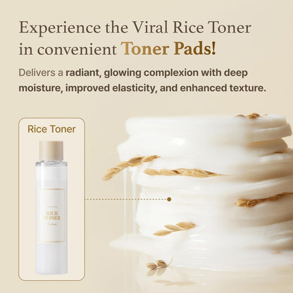 I'm From Rice Toner Pads - 60 Triple Layered - Revitalization, Hydrating, Radiance