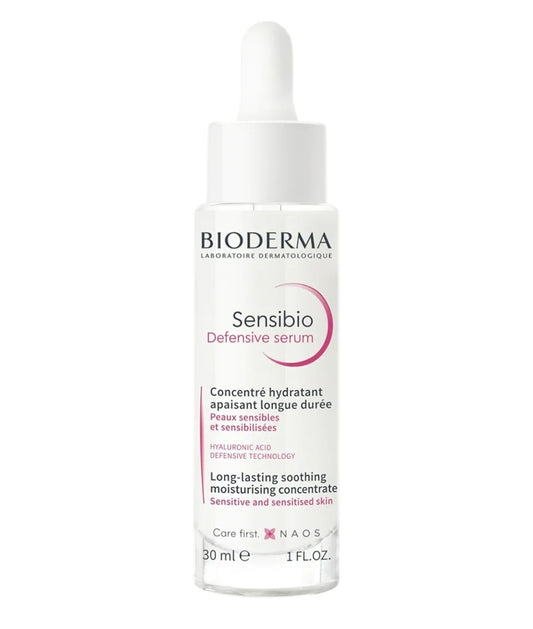 Bioderma Sensibio Defensive Serum - Soothing Moisturizing Concentrate for Sensitive Skin, Reduces wrinkles and fine lines, Prevents premature aging