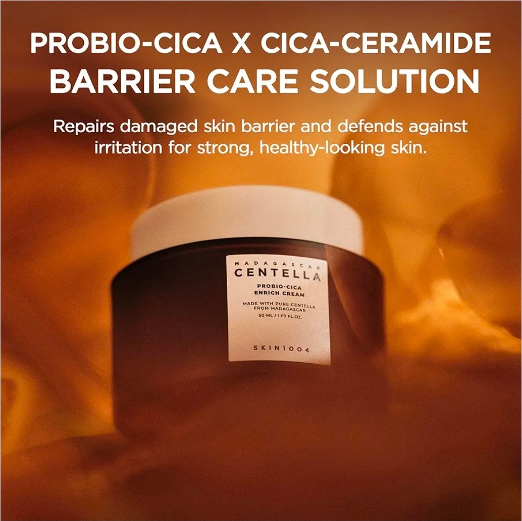 SKIN1004 Madagascar Centella Probio-Cica Enrich Cream - Firms skin texture and strengthens the skin barrier