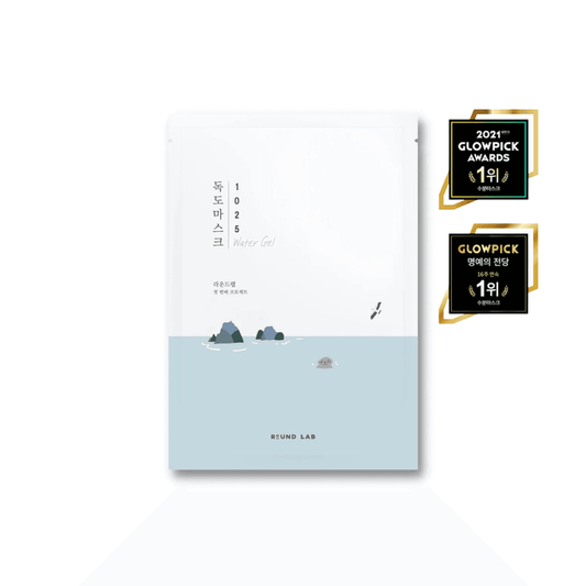 Round Lab 1025 Dokdo Water Gel Mask Sheet - Rejuvenate tired skin, Intensive moisture retention - 1 Mask