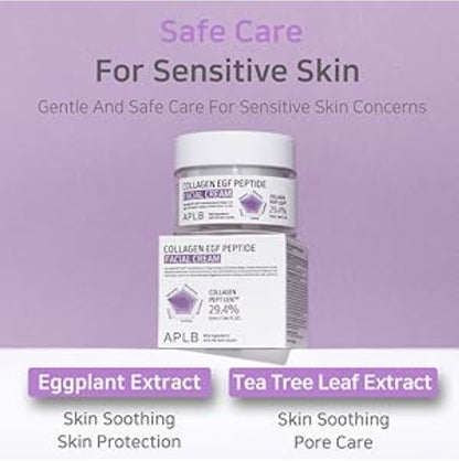 APLB Collagen EGF Peptide Facial Cream - Collagen Peptide Centella - Anti-Aging, moisture, elasticity promotes a healthier complexion