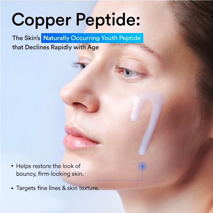 Abib Copper Peptide Serum Bouncing Drop – GHK-Cu, Argireline & Matrixyl Peptide Face Serum, Skin Texture & Hydration