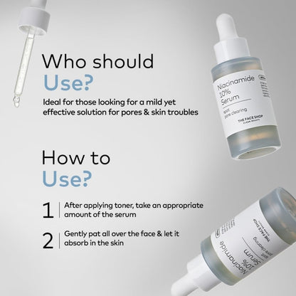 The Face Shop Alltimate Niacinamide 10% - Serum for Face with Caffeine & Peptide - Oil Control, Dark Spots and Pore reducer