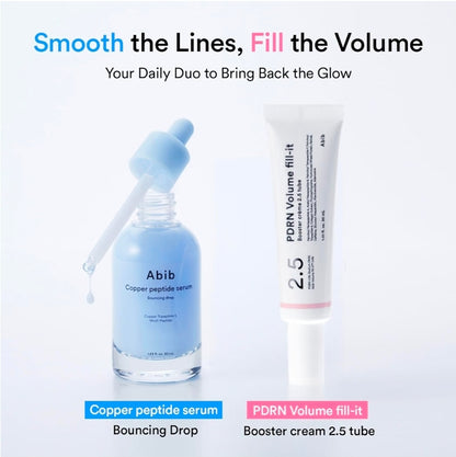 Abib Copper Peptide Serum Bouncing Drop – GHK-Cu, Argireline & Matrixyl Peptide Face Serum, Skin Texture & Hydration