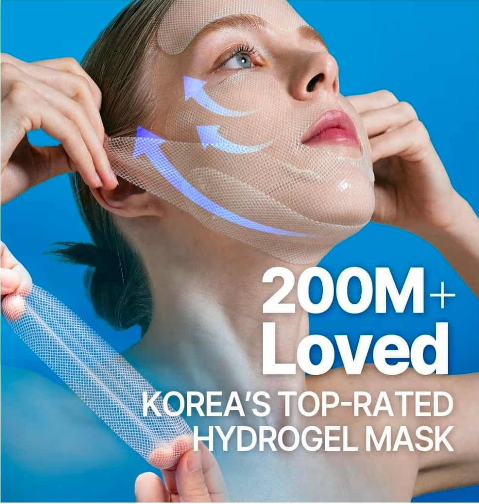 SeohaeSol Chi-Ki-Da Mask Sheet - High-Lifting Dual Hydrogel Facial Sheet Mask for Firming, Moisturizing Deep Hydration Care, Elasticity Boosting Skin Tightening, Korean Skincare - 1 Mask