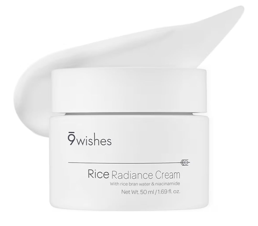 9 Wishes 72% RICE Radiance Cream -50ml - Advanced Hydrating Face Moisturiser.