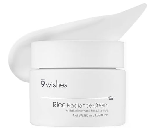9 Wishes 72% RICE Radiance Cream -50ml - Advanced Hydrating Face Moisturiser.