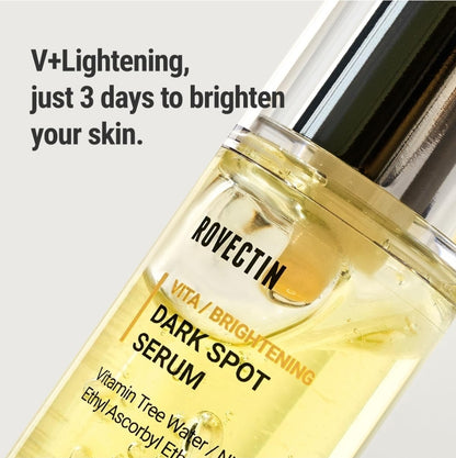 ROVECTIN Vita Brightening Dark Spot Serum - Clearing Blemish and Evening Skin Tone - Rich Vitamin C, Brightening, Hydrating