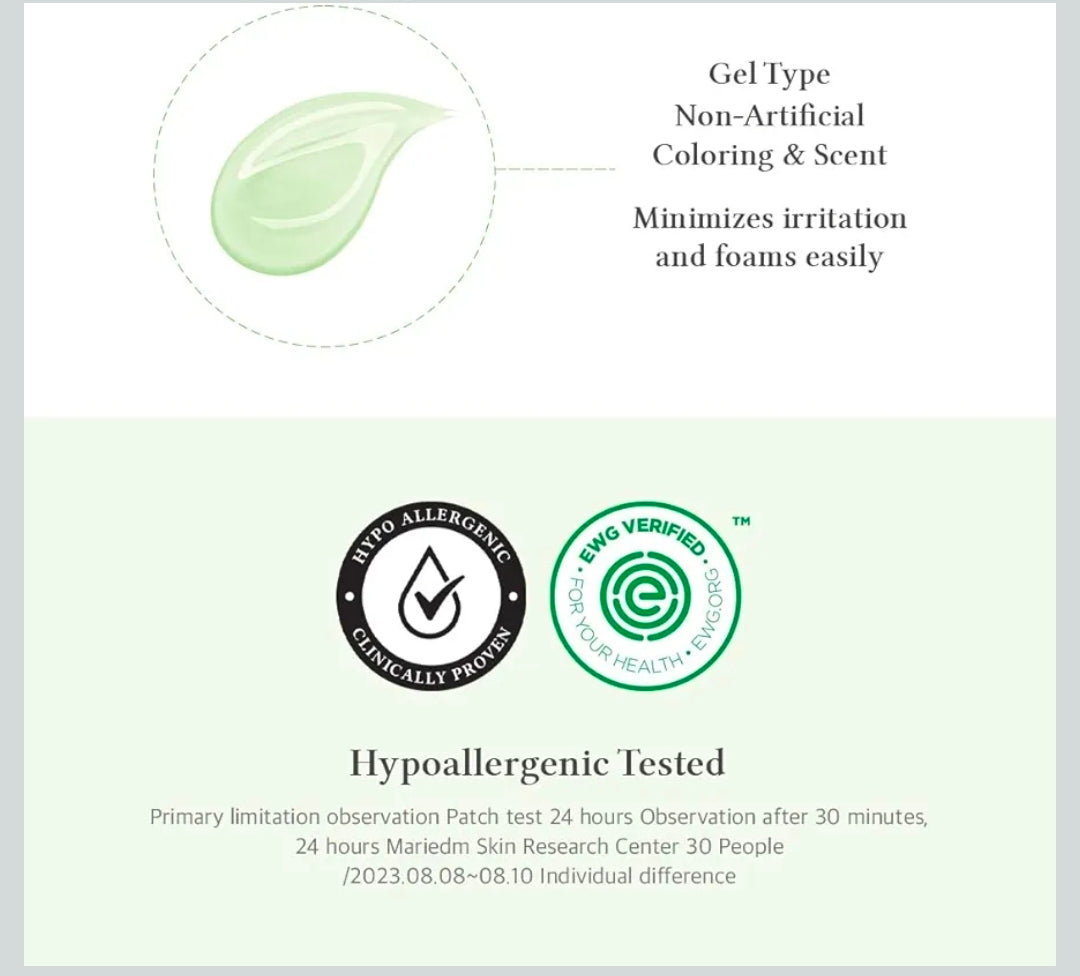 Dr. Althea Green Relief Amino Gel Cleanser - Lightweight & Hydrating Makeup Remover, Daily Face Wash with Hyaluronic Acid