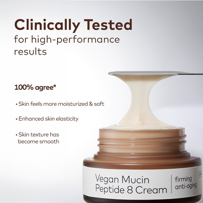 The Face Shop Alltimate Vegan Mucin Peptide 8 Cream -  Hydrating, Firming Anti-Aging Cream