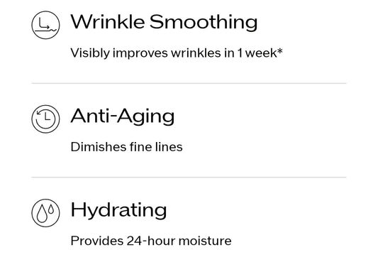 Suero suavizante de arrugas Shiseido Benefiance
 El suero de retinol mejora visiblemente las arrugas