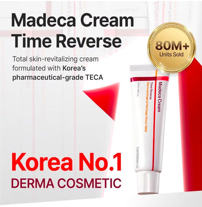 CENTELLIAN 24 Madeca Cream Time Reverse: la crema antienvejecimiento avanzada está diseñada para combatir 10 signos de problemas de la piel, como líneas finas, arrugas, firmeza, tono de piel desigual y opacidad.