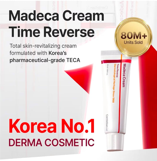 CENTELLIAN 24 Madeca Cream Time Reverse  - Advanced anti-aging cream is designed to combat 10 signs of skin issues, such as fine lines, wrinkles, firmness, uneven skin tone, and dullness