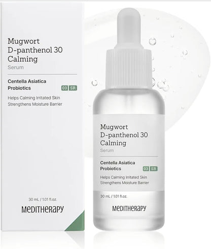 MEDITHERAPY Suero Calmante de Artemisia D-Pantenol 30 - Alta Concentración para la Barrera Cutánea y Calma Profunda, Ingredientes Puros