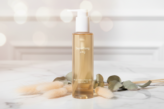 DumiDang Rice Ginseng Glass Skin Cleansing Oil - deep, hydrating cleansing oil with beneficial ingredients like rice and ginseng for brightening and nourishing the skin