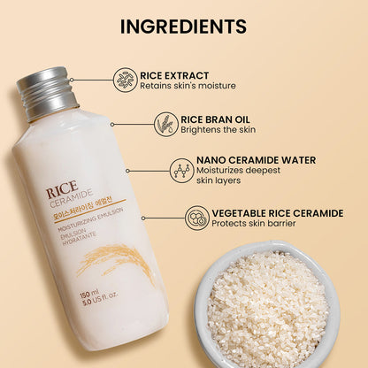 Emulsión hidratante de ceramidas de arroz de The Face Shop